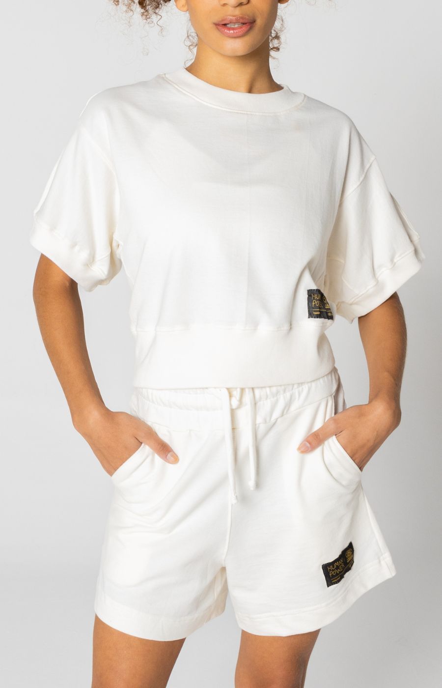Cropped Human Power Off White