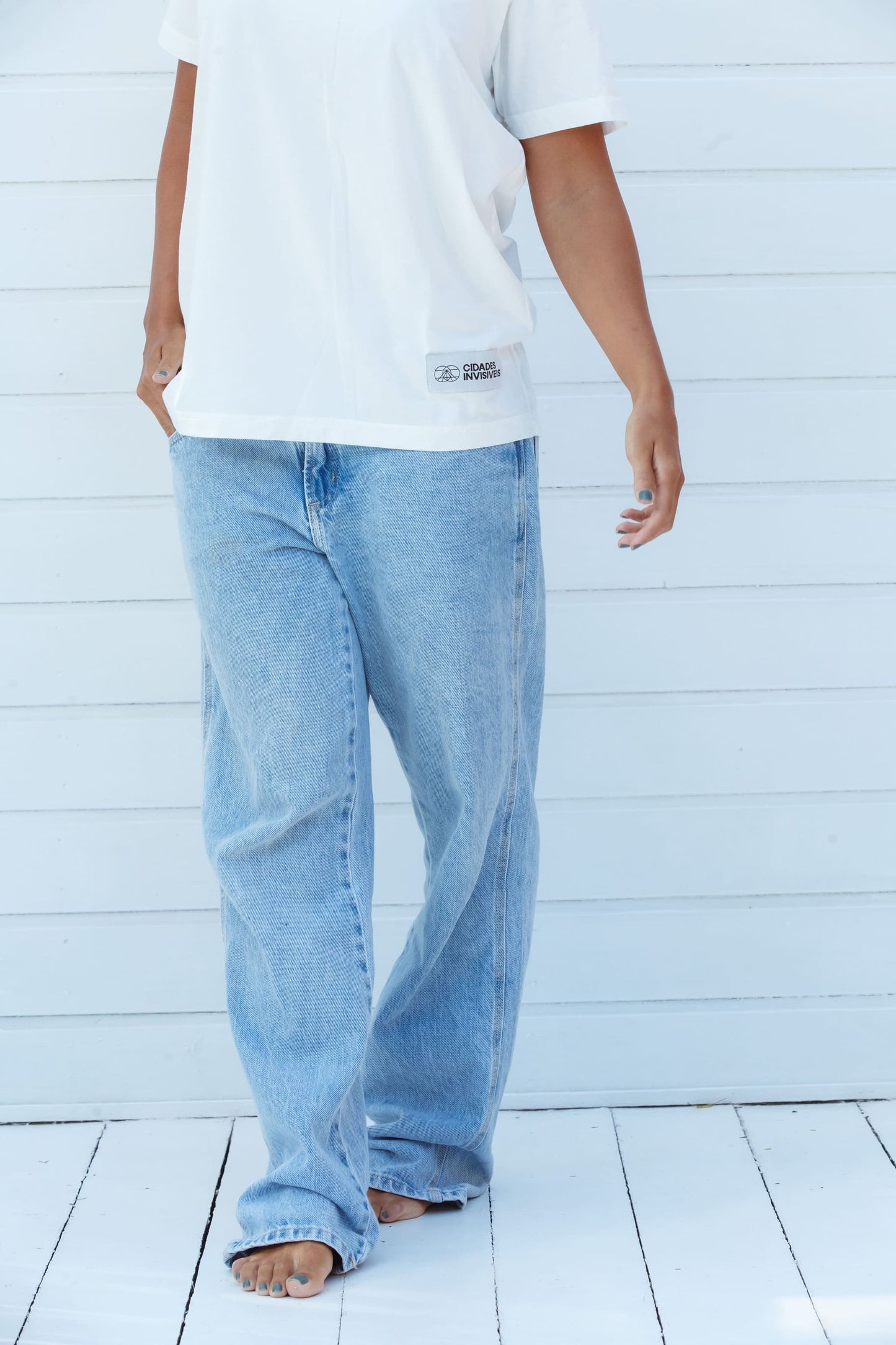 Camiseta Martim-pescador Off White