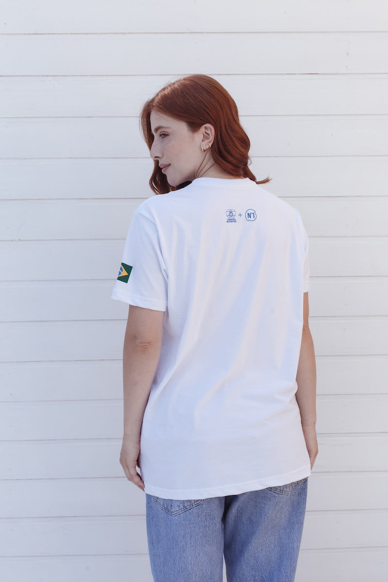Camiseta Branca Alma Brasileira