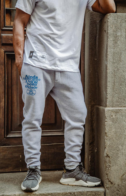 Calça Moletom - Amor Nessa Cidade (Cinza)