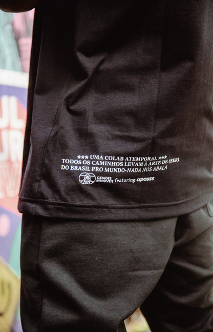 T-Shirt - Amor Nessa Cidade (Preta)