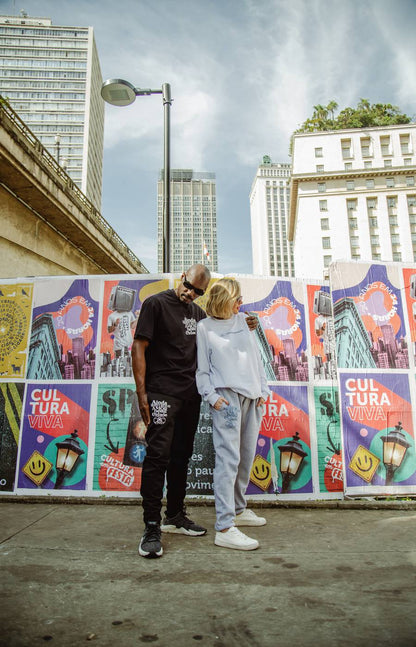 Calça Moletom - Amor Nessa Cidade (Preta)