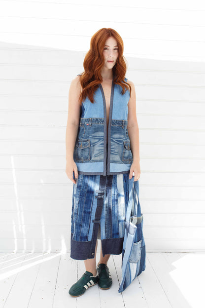 Colete Vintage Blue