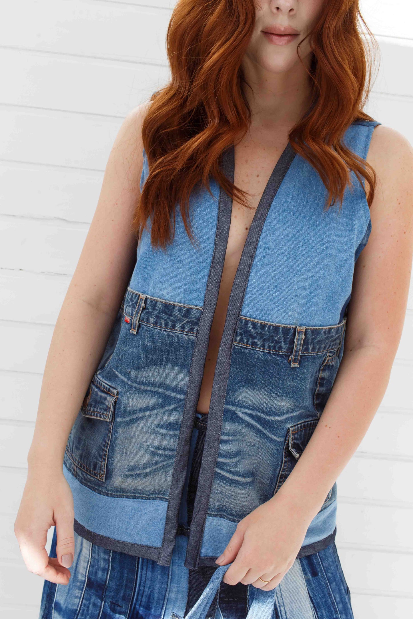 Colete Vintage Blue
