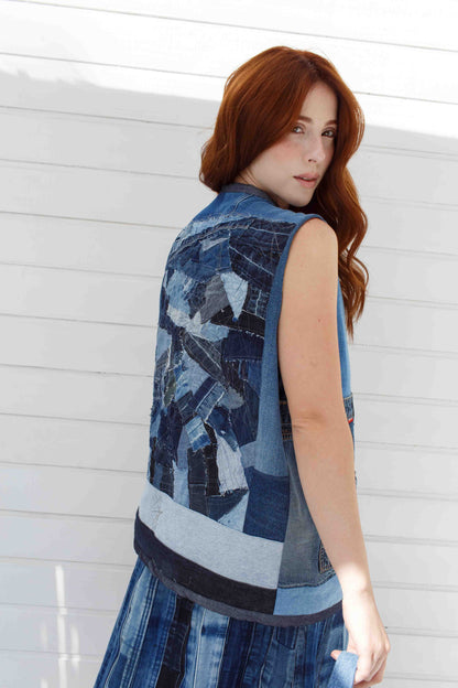 Colete Vintage Blue