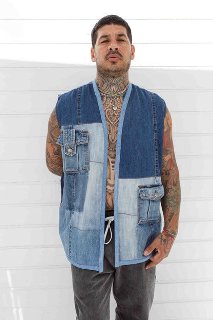 Colete bolso vintage
